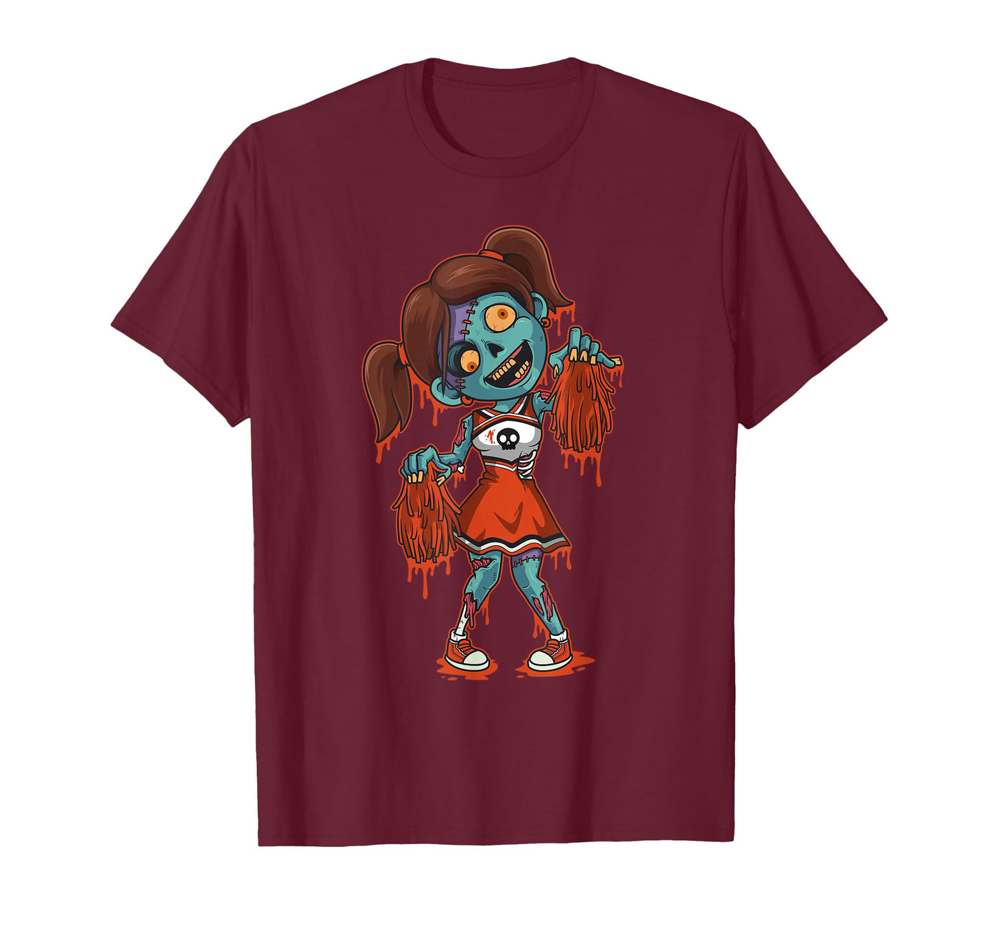 Zombie Cheerleader Halloween Trick or Treat Gift T-Shirt