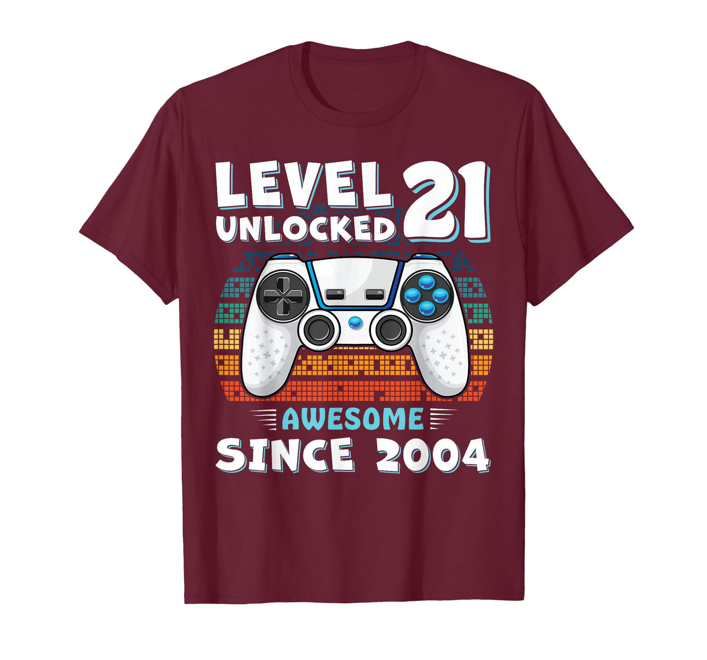 21 Year Old BDay Decorations Men Boy 21yr 2004 21st Birthday T-Shirt