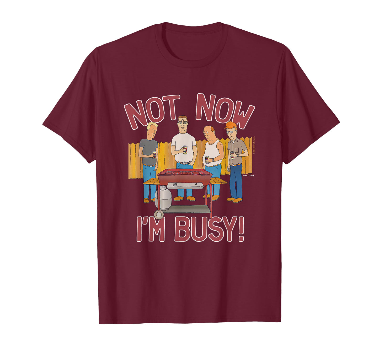 King Of The Hill Iconic Characters Not Now I'm Busy! Poster T-Shirt