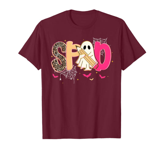 Halloween Ghost Pencil Special Ed SPED Teacher Men Women T-Shirt