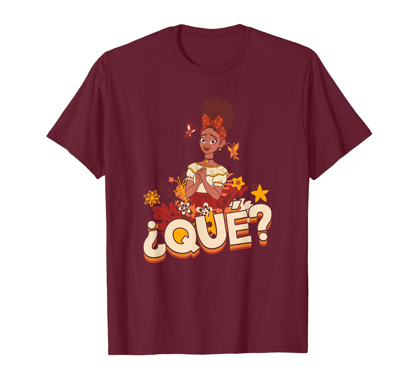 Disney Encanto Dolores Que Floral Butterflies T-Shirt
