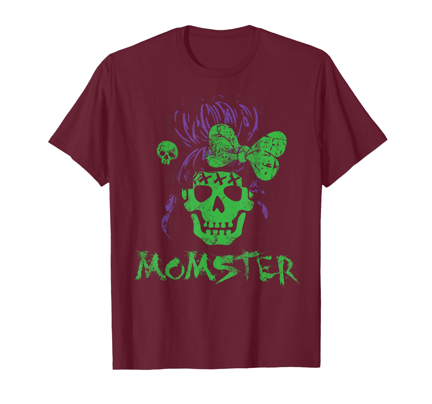 Momster Shirt For Women Retro Funny Horror Zombie Halloween T-Shirt
