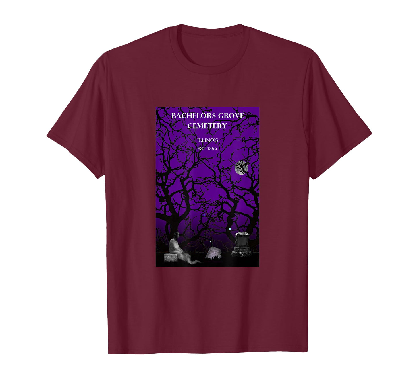 Ghosts of Bachelor's Grove Cemetary: Haunting Halloween T-Shirt