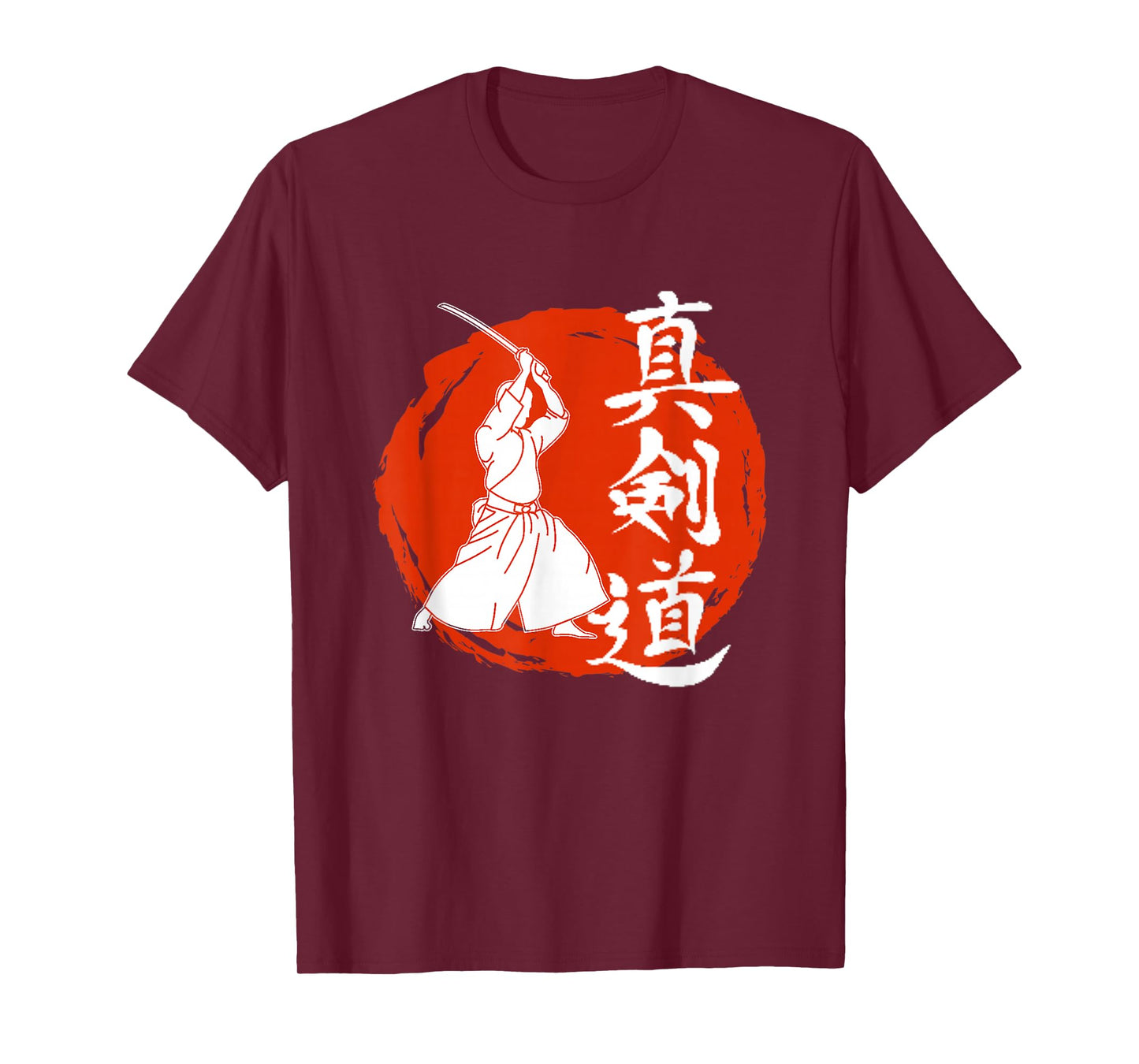 Japanese Swordsmen Shinkendo Martial Arts Fighters Kanji T-Shirt