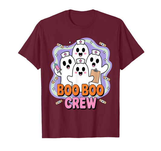 Boo Boo Crew Halloween Ghost Nurses T-Shirt