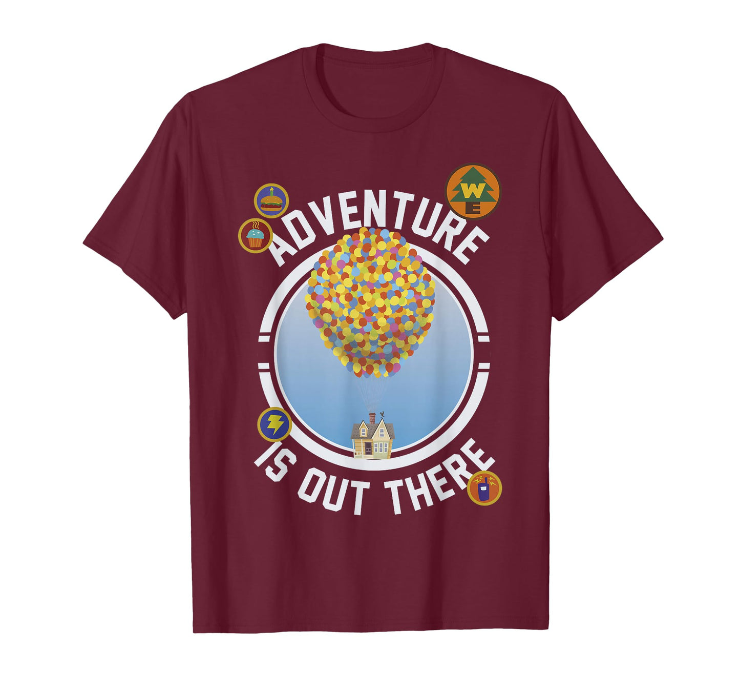 Disney Pixar Up Adventure House Circle Logo Graphic T-Shirt T-Shirt