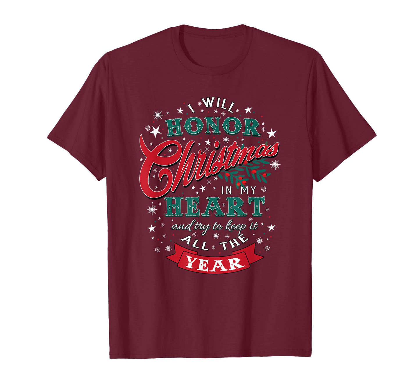 Christmas Carol, Scrooge Quote, Holiday festive graphic T-Shirt