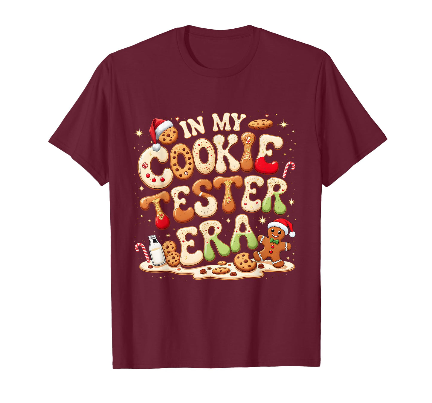 in My Cookie Tester Era Cute Christmas Baking T-Shirt
