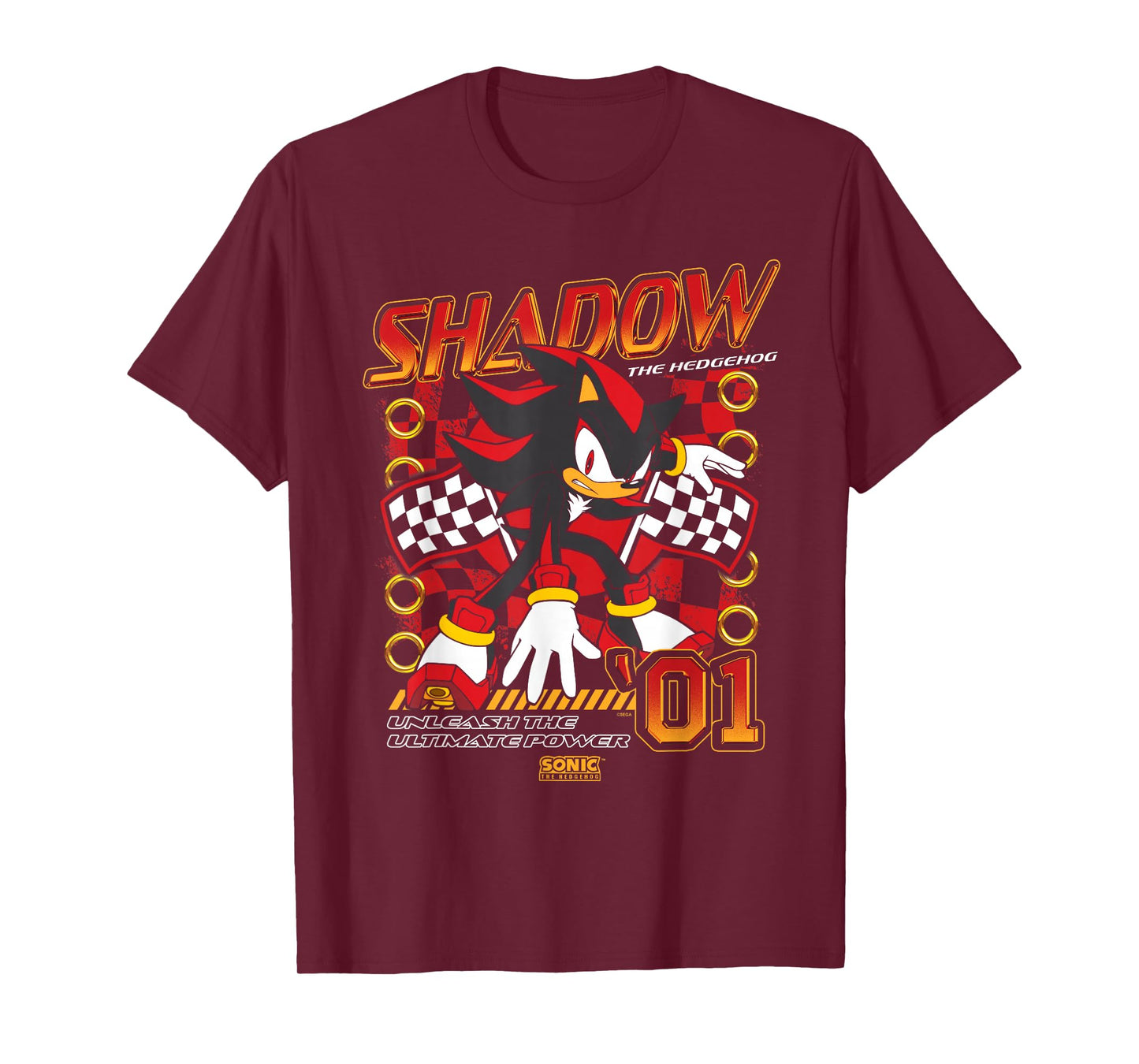 Sonic The Hedgehog Shadow The Hedgehog 01 Racing Poster T-Shirt