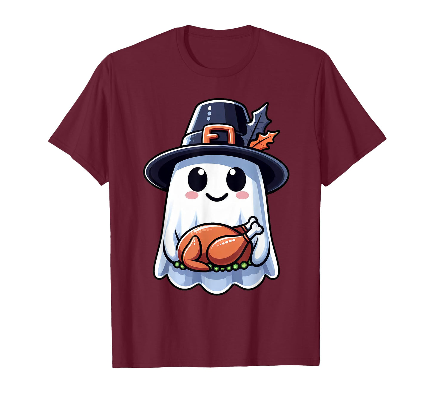Thanksgiving Ghost Turkey Pocket Cute My Boo Halloween T-Shirt