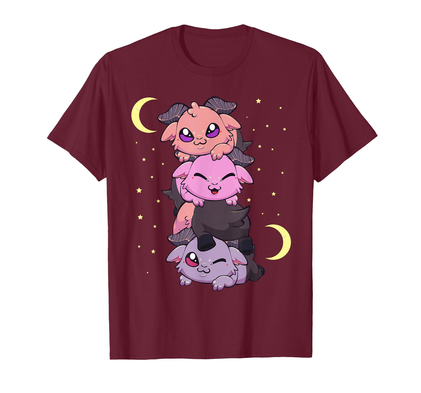 Pastel Goth Kawaii Pile of Playing Baby Baphomet T-Shirt