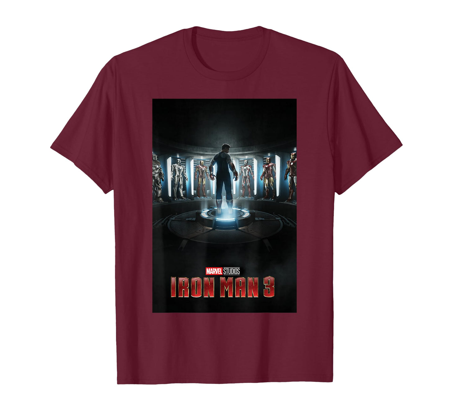 Marvel Studios Iron Man 3 Movie Poster Graphic T-Shirt T-Shirt