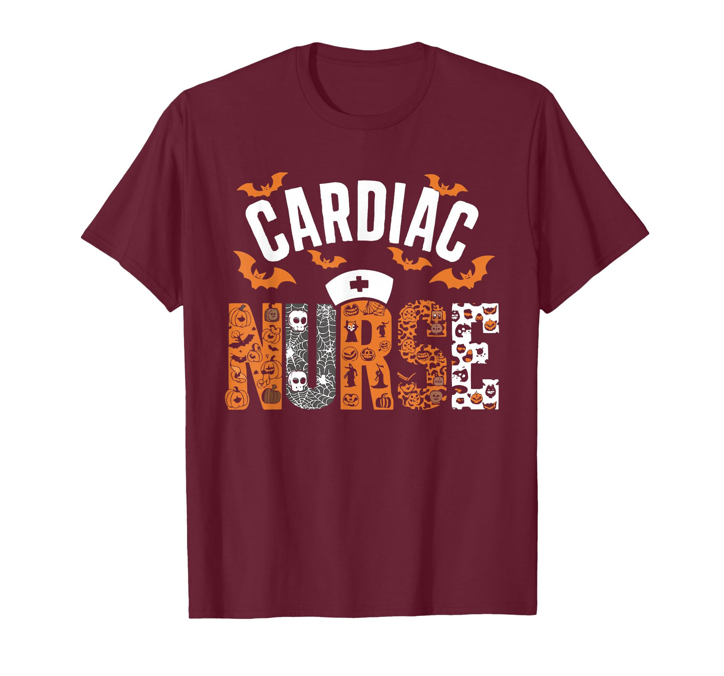 Halloween Cardiac Nurse Spooky Nursing Trick Or Treat T-Shirt