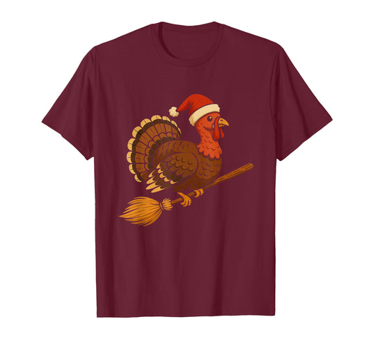 Holiday Mashup Turkey Funny Thanksgiving Halloween Christmas T-Shirt