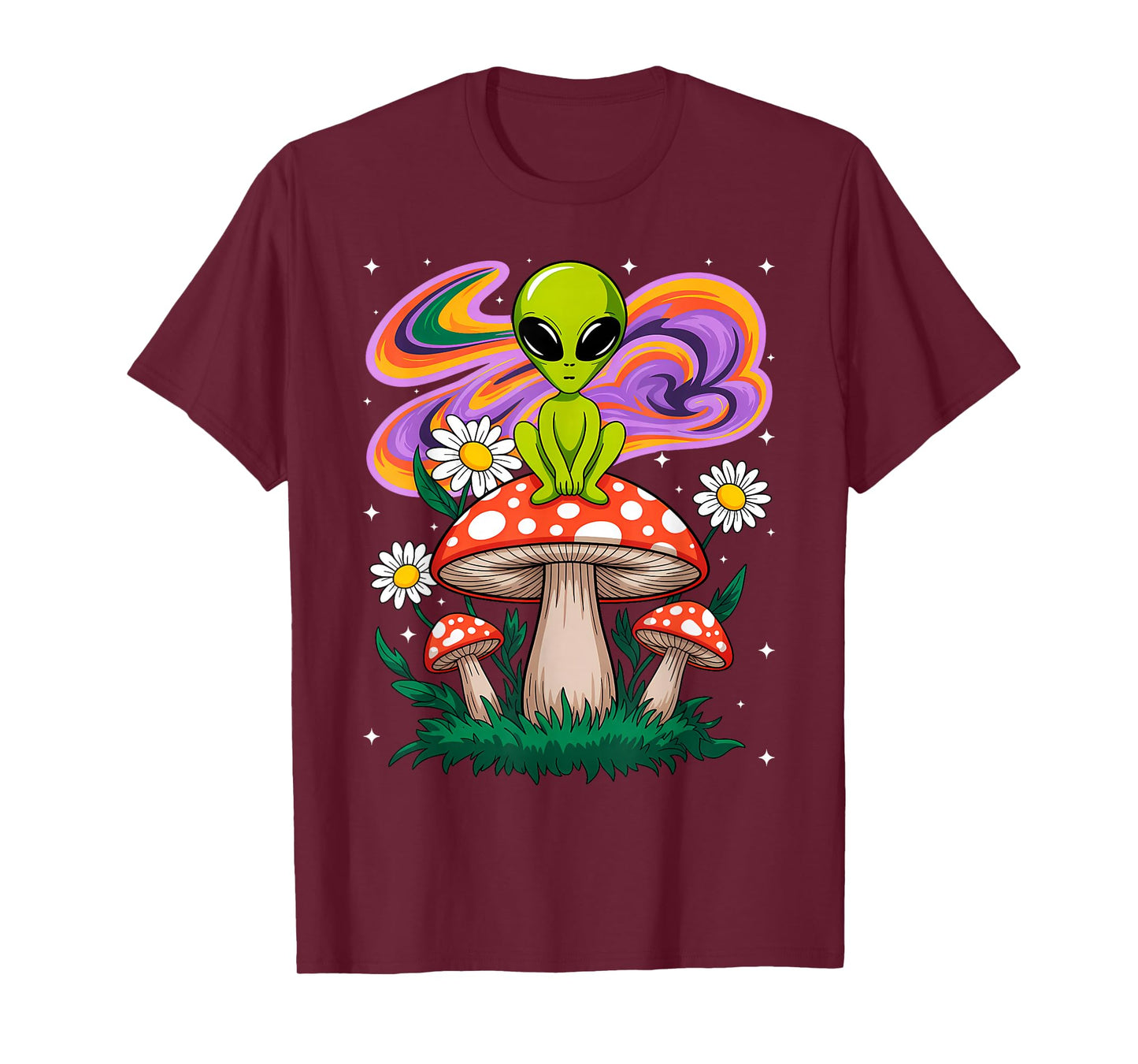 Funny Magic Mushroom Alien Trippy Shroom T-Shirt