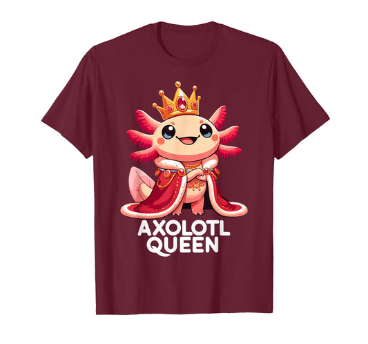 Axolotl Queen Cute Kawaii Axolotl T-Shirt
