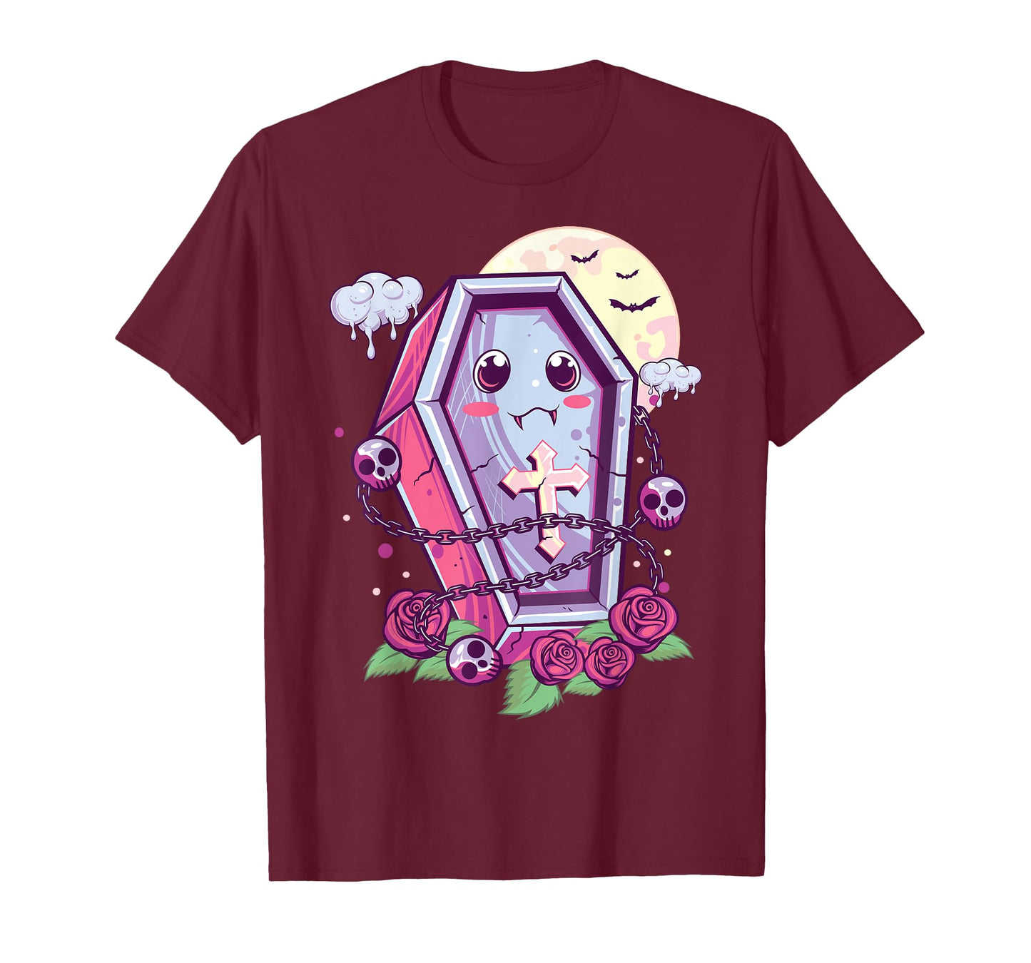 Kawaii Pastel Goth Cute Creepy Coffin Menhera Occult Nu Goth T-Shirt