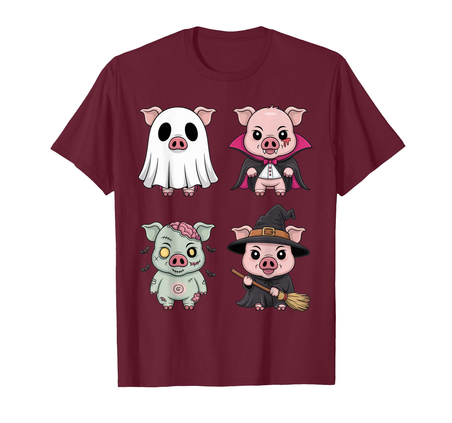 Halloween Piggy Squad Funny Costume for Animal Lovers T-Shirt