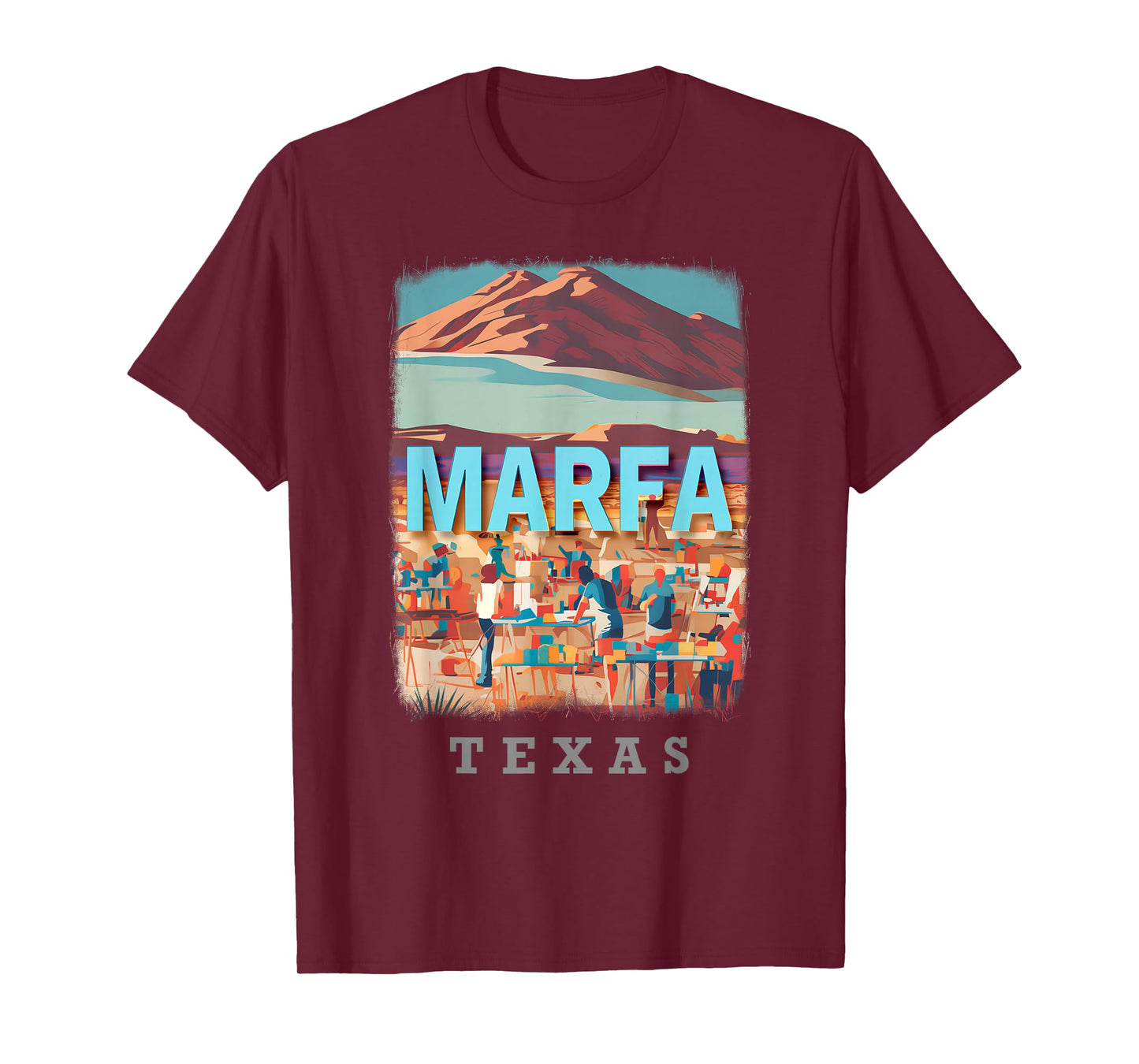 Marfa Texas TX Artistic Oasis SD179 T-Shirt