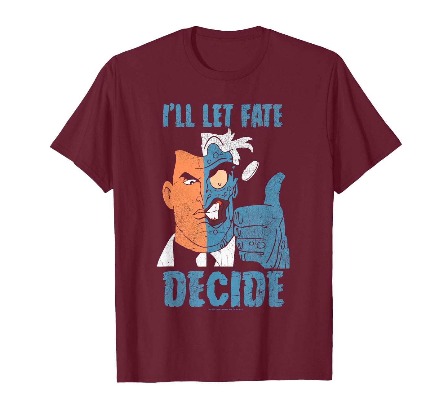 Batman: Animated Series Two-Face Fate Decide T-Shirt