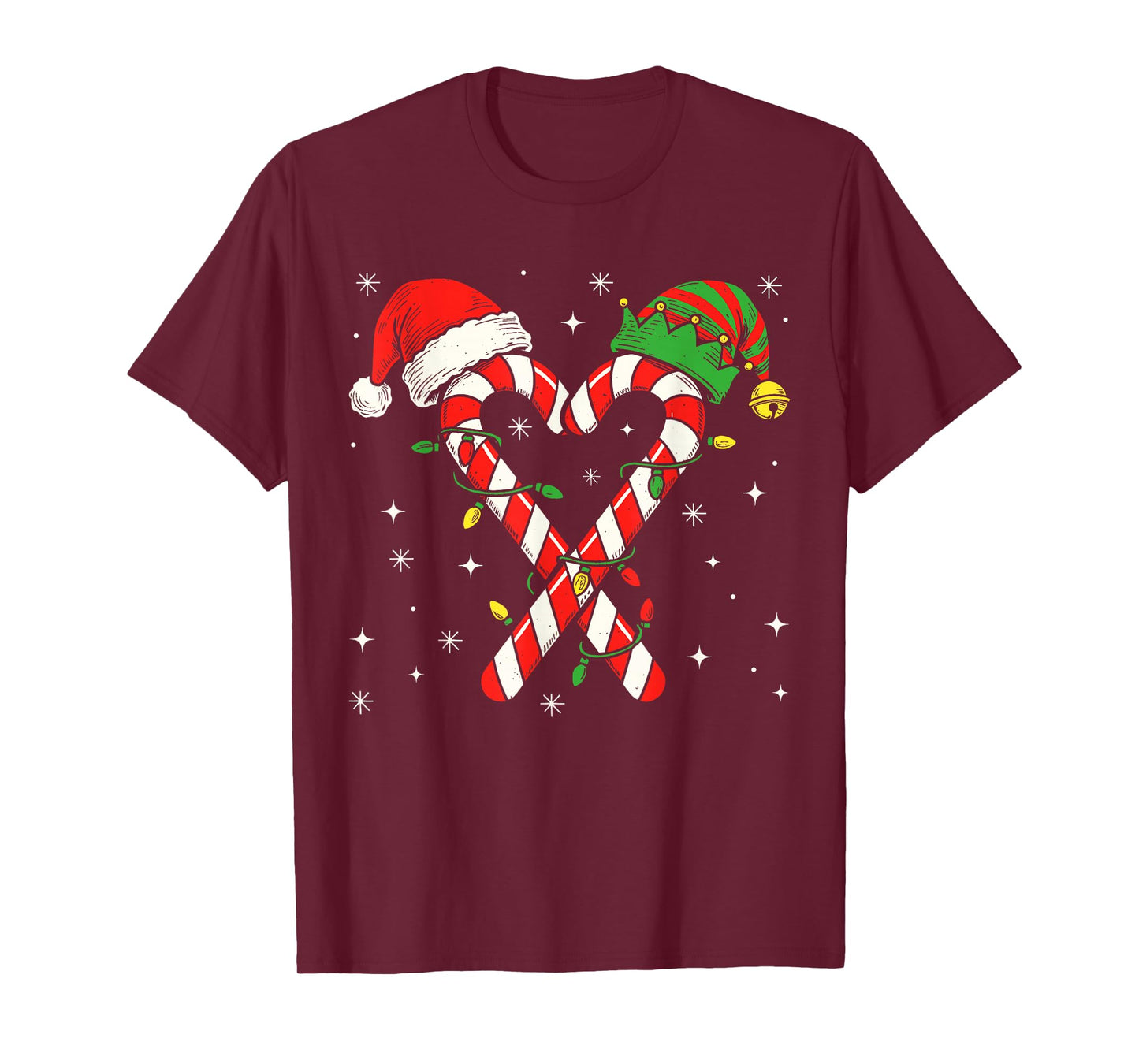 Family Christmas Pajama Candy Cane Christmas Kids Women Men T-Shirt