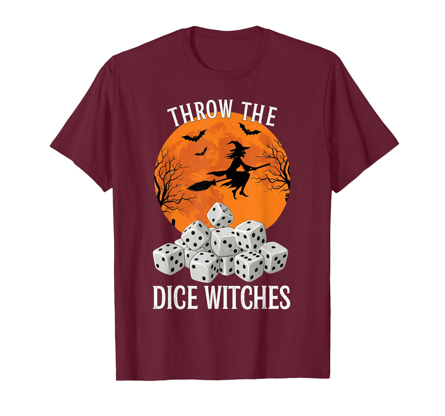 Bunco Halloween Throw The Dice Witches Bunco Game for Women T-Shirt