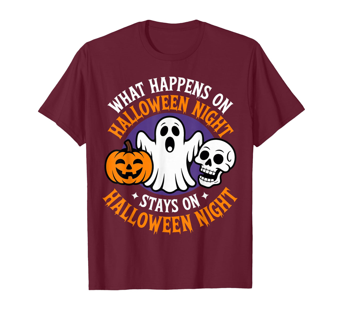 Spooky Night Humor Quote Costume Party Funny Halloween Ghost T-Shirt