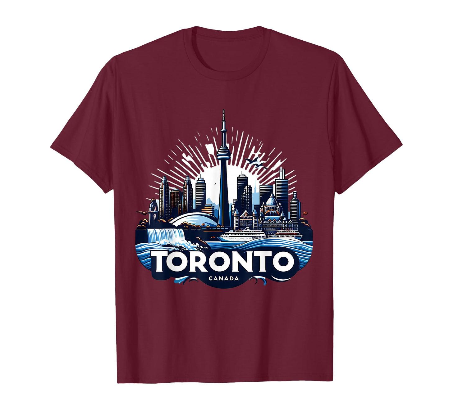 Toronto Canada City Landmarks Souvenir Canadian Proud T-Shirt