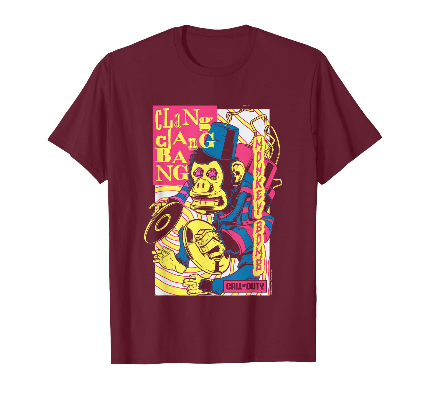 Call Of Duty Monkey Bomb Clang Clang Bang Vintage T-Shirt