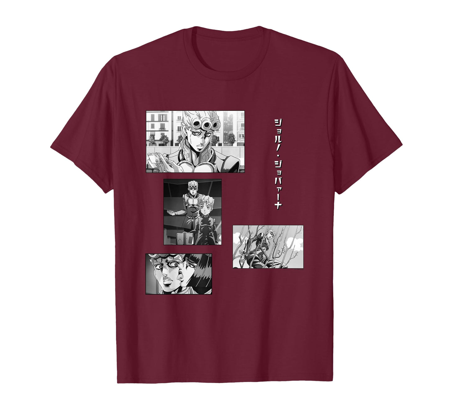 JoJo's Bizarre Adventure Giorno Collage Anime T-Shirt