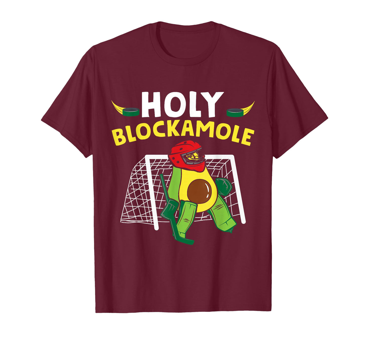 Funny Ice Hockey Goalie Ice Hockey Player Avocado T-Shirt