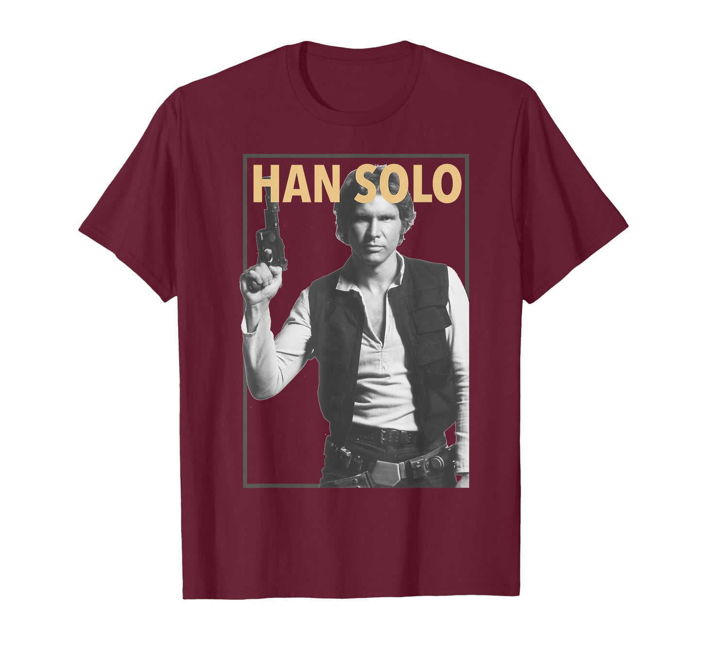 Star Wars Han Solo Faded Poster T-Shirt