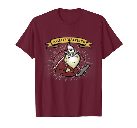 Disney Pixar Monsters Inc. Roz Always Watching Banner T-Shirt Small