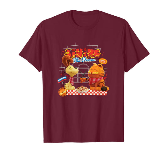 The Garfield Movie Living The Dream Garfield & Odie Pasta T-Shirt