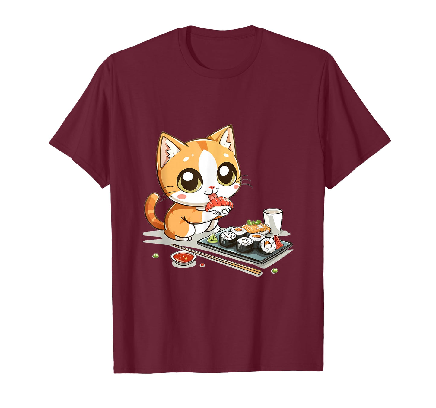 Cats and Sushi Japanese Food Kitten Kawaii Anime T-Shirt