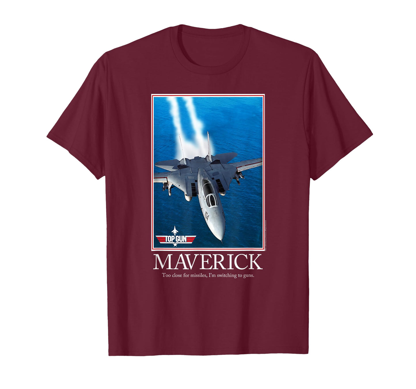 Top Gun Maverick Motivational Poster with Jet Action Movie T-Shirt