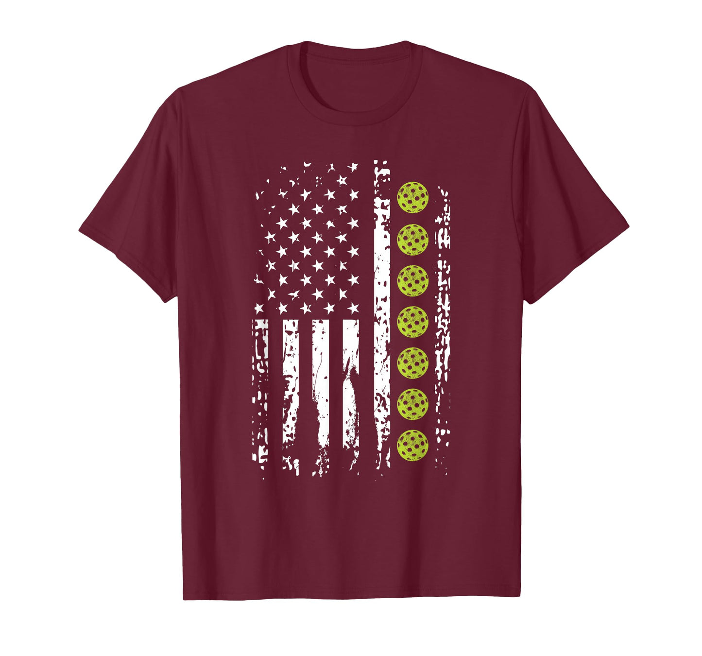 Pickleball Shirt American Flag Pickleball Player Gift T-Shirt