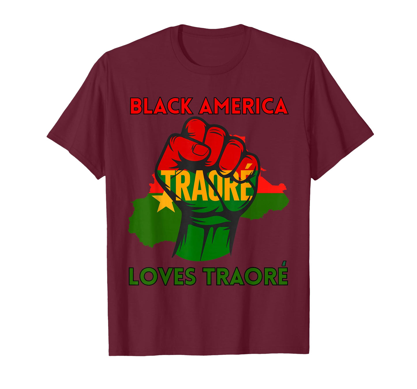 Burkina Ibrahim Traoré Shirt Black loves Ibrahima Traoré T-Shirt