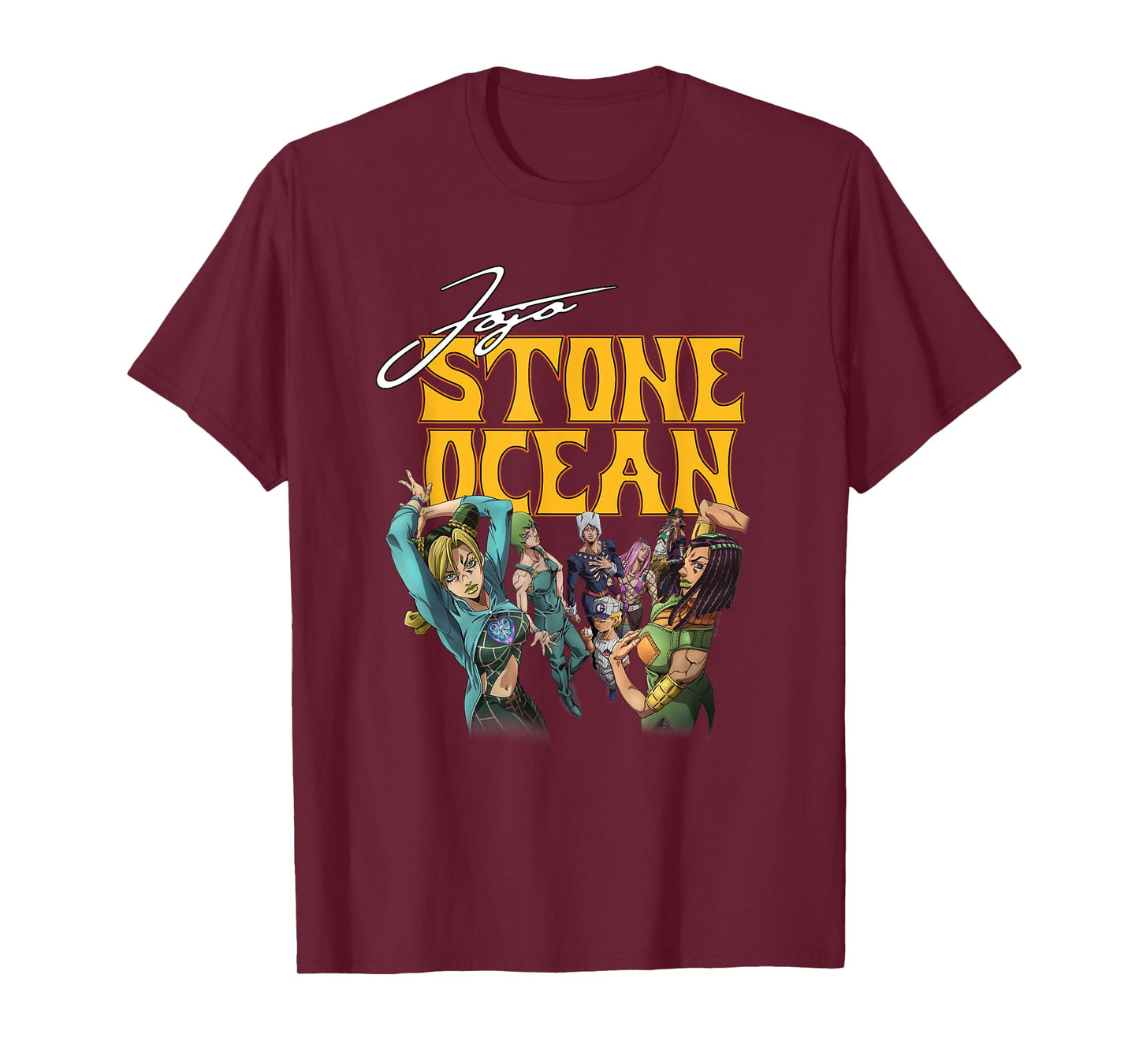 JoJo's Bizarre Adventure Stone Ocean Character Group Anime T-Shirt