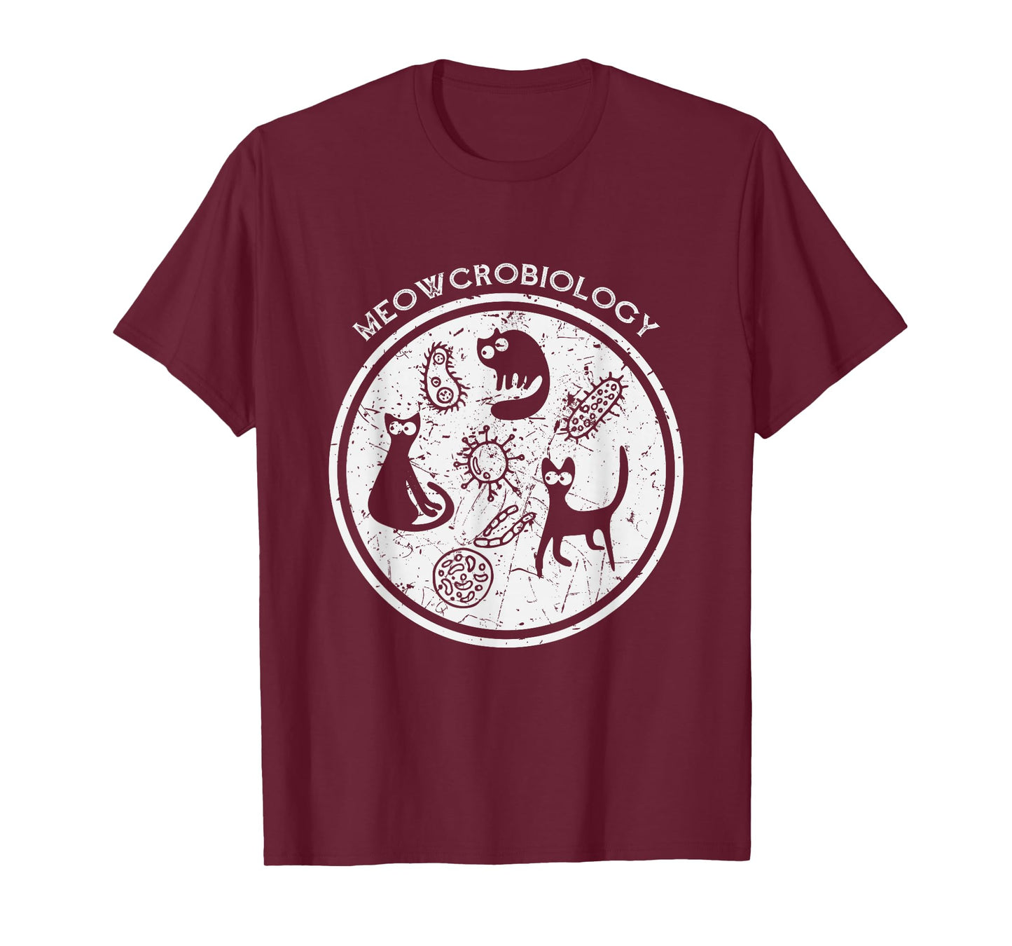 Meowcrobiology Shirt Science Cat Lover Gift T-Shirt