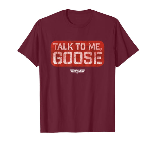 Top Gun Talk to Me Goose Stamp T-Shirt