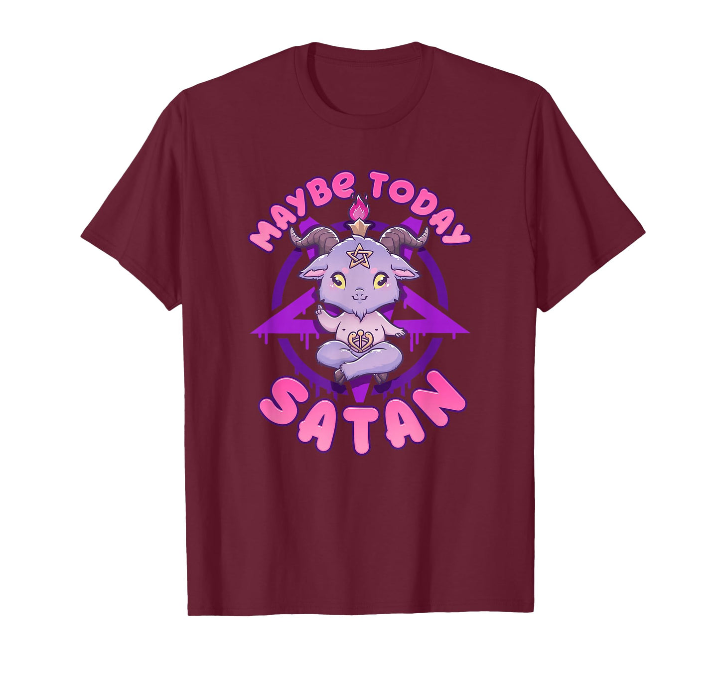 Maybe Today Satan I Cute Kawaii Anime Baphomet T-Shirt