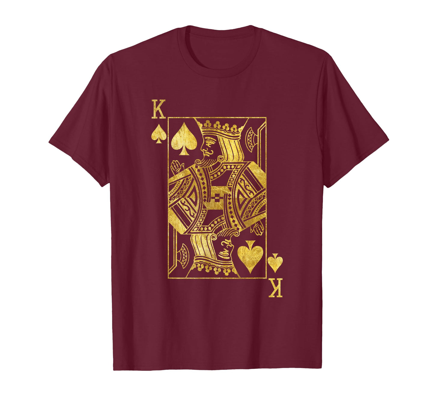 Lucky Poker Cards Knight King of Spade Game Casino T-Shirt