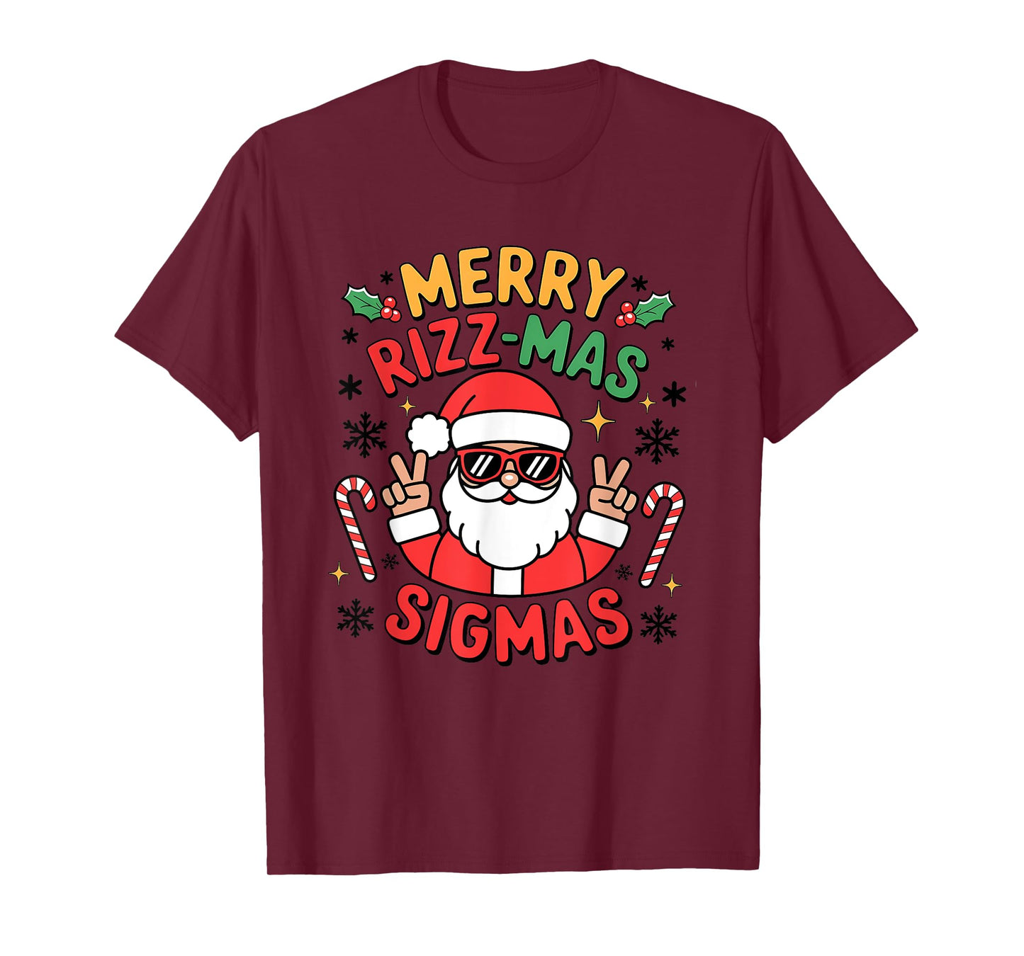 Merry Rizzmas Sigmas Funny Christmas T-Shirt