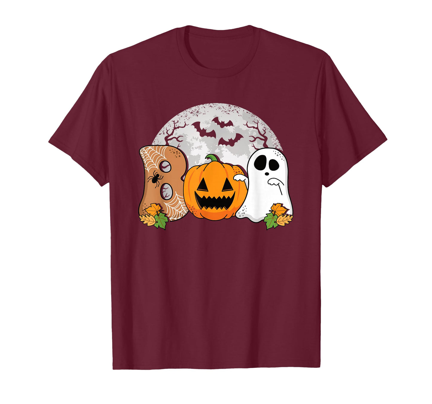 Boo Halloween Pumpkin Ghost Scary Halloween Men Women Kids T-Shirt