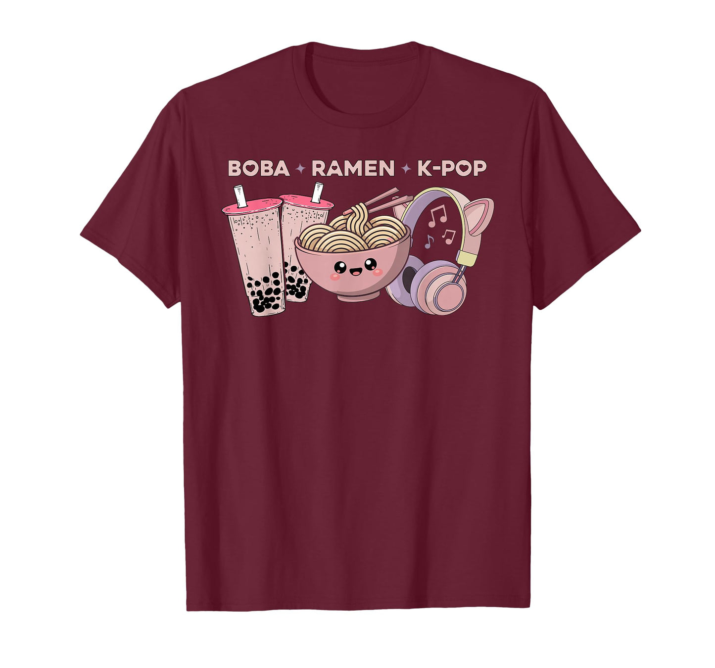Kawaii Kpop Boba Ramen K-Pop Anime K Pop T-Shirt