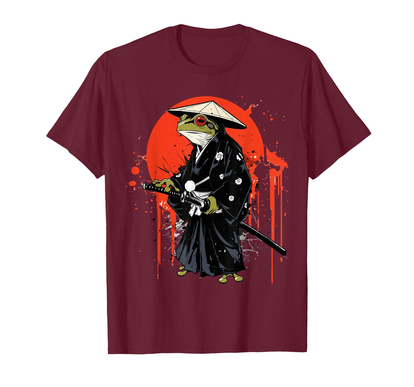 Katana Frog Samurai Frog Toad T-Shirt