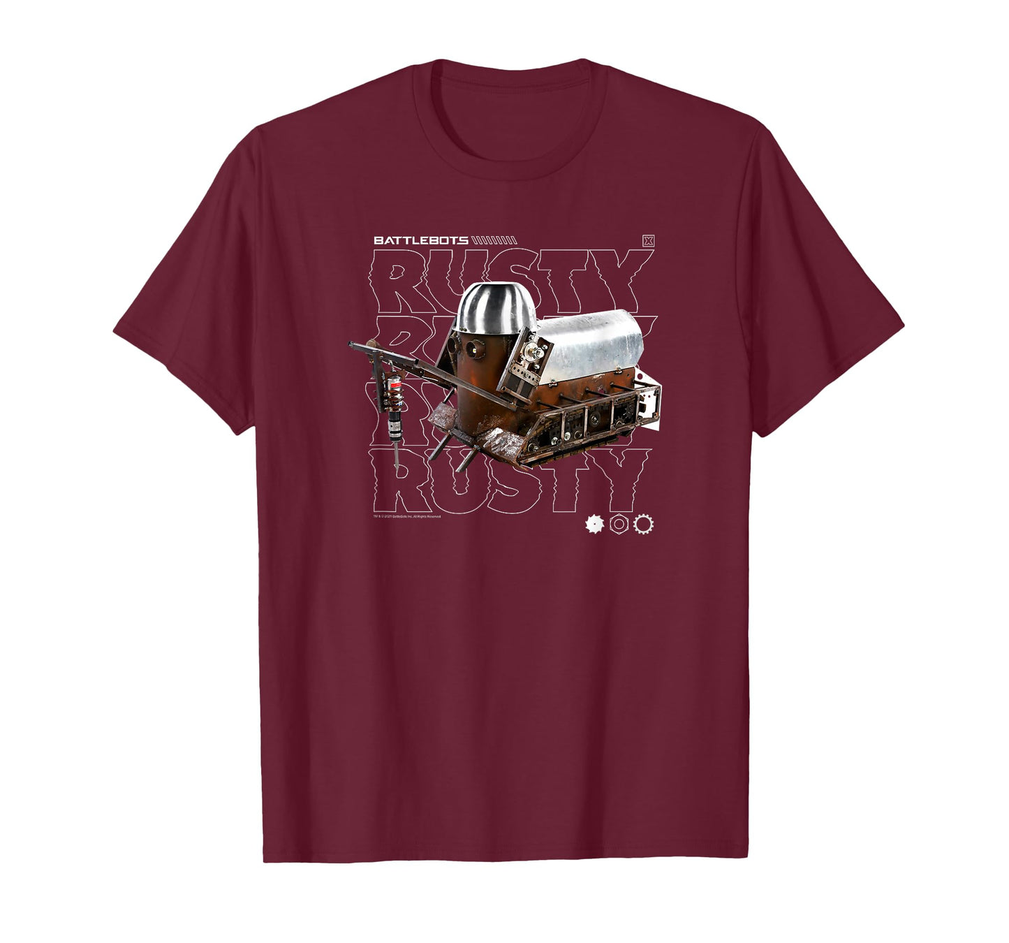 BattleBots Rusty Robot Text Stack T-Shirt