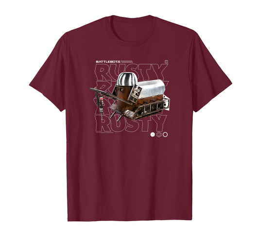 BattleBots Rusty Robot Text Stack T-Shirt