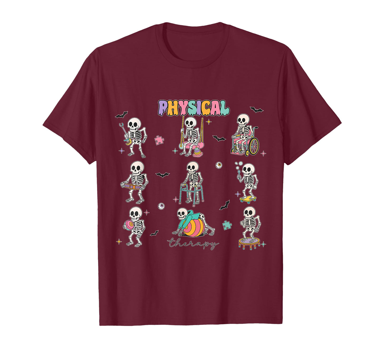 Funny Ghost Physical Therapy Pt Physical Therapist Halloween T-Shirt
